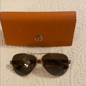 Tory Burch Aviators with Case